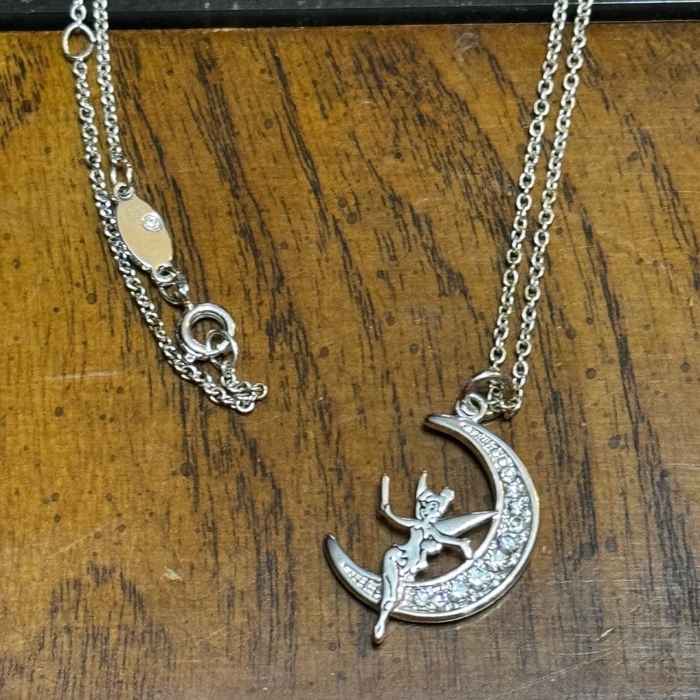 Disney Tinker Bell Silver Necklace